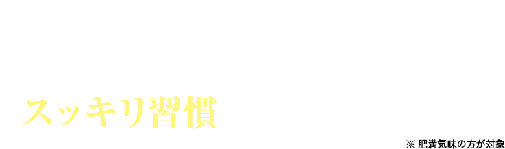 あなたも年齢とともに気になる お腹の脂肪にスッキリ習慣始めませんか？